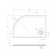 Поддон из искусственного мрамора левосторонний Belbagno TRAY-MR-UNO-RH-120/80-550-35-W-L-CR Поддон из искусственного мрамора левосторонний Belbagno TRAY-MR-UNO-RH-120/80-550-35-W-L-CR