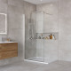 Душевая перегородка BelBagno KRAFT-L-1-90-C-Cr Душевая перегородка BelBagno KRAFT-L-1-90-C-Cr