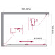 Душевой уголок BelBagno UNIQUE-AH-1-120/135-80-C-Cr Душевой уголок BelBagno UNIQUE-AH-1-120/135-80-C-Cr
