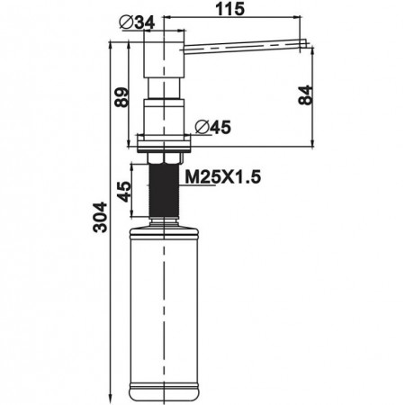 Дозатор для жидкого мыла Gappo G402-3 Дозатор для жидкого мыла Gappo G402-3