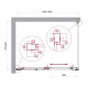 Душевой уголок BelBagno LUCE-AH-1-100/80-C-Cr Душевой уголок BelBagno LUCE-AH-1-100/80-C-Cr