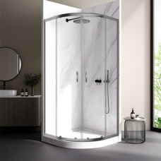 Душевой угол Veconi RV-202GR 800x800x1900 брашированный графит прозрачное RV202GR-80-01-C4