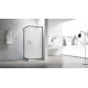 Душевой угол Veconi RV-27GM 800x800x1900 оружейная сталь прозрачное RV27GM-8080-01-C8