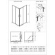 Душевой угол Veconi RV-83 1000x900x1950 брашированный никель прозрачное RV83-10090-01-C5