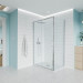 Душевой угол Veconi Evo 100SP CH 1300х800x1950, хром, прозрачное стекло (комплект)