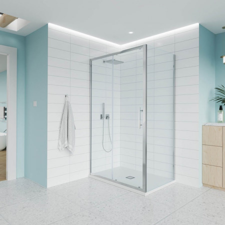 Душевой угол Veconi Evo 100SP CH 1300х900x1950, хром, прозрачное стекло (комплект) Душевой угол Veconi Evo 100SP CH 1300х900x1950, хром, прозрачное стекло (комплект)