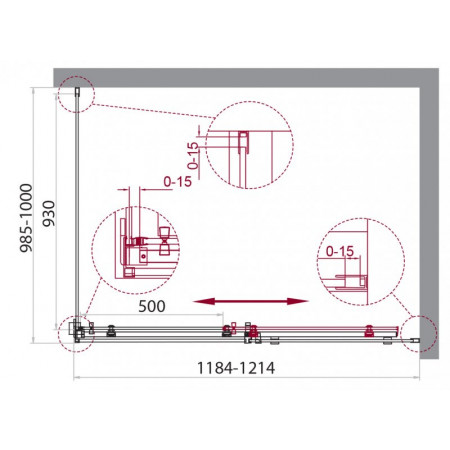 Душевой уголок BelBagno ACQUA-AH-1-120/100-C-Cr Душевой уголок BelBagno ACQUA-AH-1-120/100-C-Cr