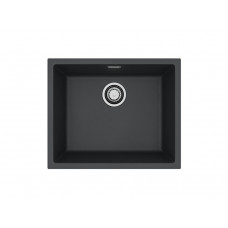 Мойка кварцевая для кухни ALVEUS OMNI 30 GRANITAL DEEP BLACK-G90  550x450x198 с сифоном 1145083