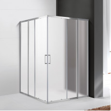 Душевой уголок Cezares MOLVENO-AH-22-120/110-P-Cr, 120х110х195, профиль хром, стекло Punto матовое