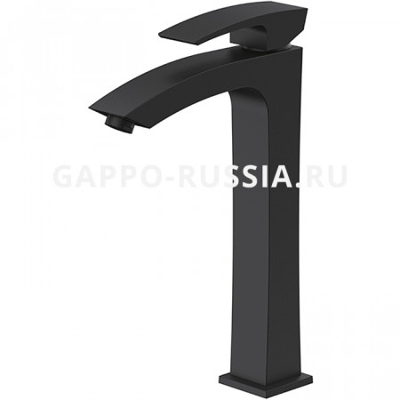 Смеситель для раковины высокий черный матовый G1007-16 Gappo Смеситель для раковины высокий черный матовый G1007-16 Gappo