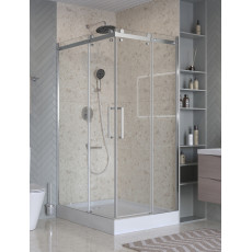 Душевой уголок 120х90см BelBagno MARINO-2-AH-2-120/90-C-CR профиль хром, стекло прозрачное
