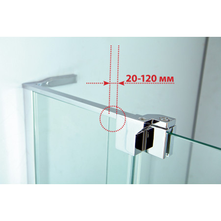 Душевой уголок Cezares SLIDER-AH-2-80/90-90/100-C-Cr Душевой уголок Cezares SLIDER-AH-2-80/90-90/100-C-Cr