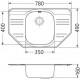 Мойка Alveus Genesis Allux 30 Sat-90 нерж сталь (780 х 490) Мойка Alveus Genesis Allux 30 Sat-90 нерж сталь (780 х 490)