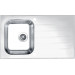 Мойка Alveus Glassix 10 Ral9005-90 комби (860 х 500) Стальная/Белая