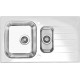 Мойка Alveus Glassix 20 Ral9005-90 комби (860 х 500) Стальная/Белая Мойка Alveus Glassix 20 Ral9005-90 комби (860 х 500) Стальная/Белая