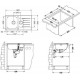 Мойка Alveus Glassix 20 Ral9005-90 комби (860 х 500) Стальная/Белая Мойка Alveus Glassix 20 Ral9005-90 комби (860 х 500) Стальная/Белая