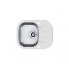 Мойка Alveus Wave 10 комби (620 х 500) Стальная/Белая