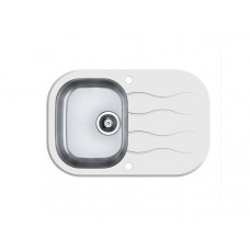 Мойка Alveus Wave 20 комби (760 х 500) Стальная/Белая