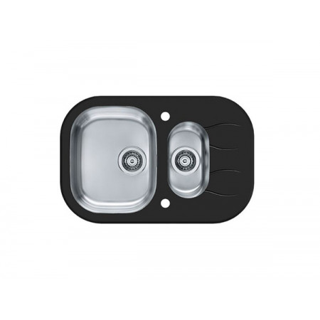 Мойка Alveus Wave 30 комби (760 х 500) Стальная/Чёрная Мойка Alveus Wave 30 комби (760 х 500) Стальная/Чёрная
