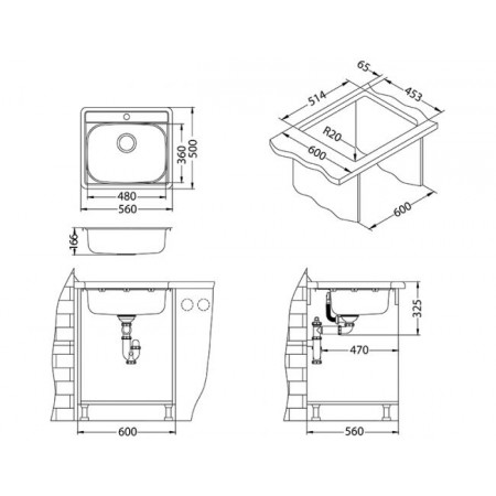 Мойка Alveus More 10 F/S/U Nat-90 нерж сталь (560 х 500) Мойка Alveus More 10 F/S/U Nat-90 нерж сталь (560 х 500)