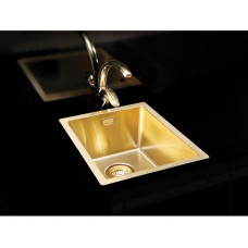 Мойка Под столешницу Alveus Quadrix Monarch 20 Gold нерж сталь (390 х 450) Золотая