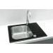 Мойка Alveus Vitro 10 Ral9005-90 комби (600 х 500) Стальная/Чёрная