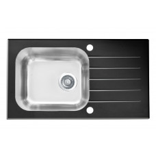 Мойка Alveus Vitro 20 Ral9005-90 комби (780 х 430) Стальная/Чёрная