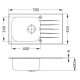 Мойка Alveus Vitro 20 Ral9005-90 комби (780 х 430) Стальная/Чёрная Мойка Alveus Vitro 20 Ral9005-90 комби (780 х 430) Стальная/Чёрная