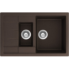 Мойка кварцевая Schock Aster 60 D Cristalite 780х500 мокка