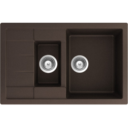 Мойка кварцевая Schock Aster 60 D Cristalite 780х500 мокка Мойка кварцевая Schock Aster 60 D Cristalite 780х500 мокка