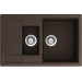 Мойка кварцевая Schock Aster 60 D Cristalite 780х500 мокка