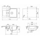 Мойка кварцевая Schock Cambridge 60 D Cristalite 770x510 мокка Мойка кварцевая Schock Cambridge 60 D Cristalite 770x510 мокка