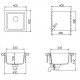Мойка кварцевая Schock Euro 40 (N-100) Cristalite 400x400 альпина Мойка кварцевая Schock Euro 40 (N-100) Cristalite 400x400 альпина