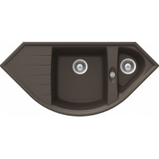 Мойка кварцевая Schock Genius 90С (С-150) Cristalite 1113x520 мокка