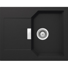Мойка кварцевая Schock Manhattan 40 D Cristalite корз.клапан 640x510 оникс