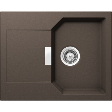 Мойка кварцевая Schock Manhattan 40 D Cristalite корз.клапан 640x510 мокка