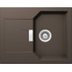 Мойка кварцевая Schock Manhattan 40 D Cristalite корз.клапан 640x510 мокка