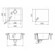 Мойка кварцевая Schock Quadro 50 (N-100S) Cristalite 450x430 оникс Мойка кварцевая Schock Quadro 50 (N-100S) Cristalite 450x430 оникс