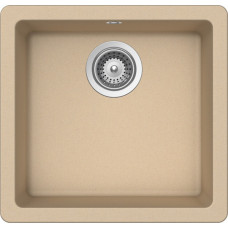 Мойка кварцевая Schock Quadro 50 (N-100S) Cristalite 450x430 лунный камень