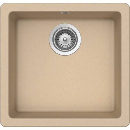 Мойка кварцевая Schock Quadro 50 (N-100S) Cristalite 450x430 лунный камень
