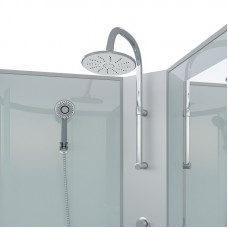 Душевая кабина Niagara Classic NG-3512-14LBKTG (120х80х210) низкий поддон(13см),стекло тонированное,3 места