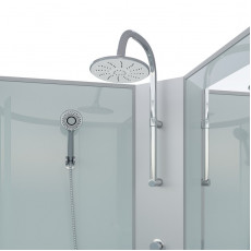 Душевая кабина Niagara Classic NG-3512-14LBKTG (120х80х210) низкий поддон(13см),стекло тонированное,3 места