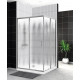 Душевой уголок BelBagno UNO-195-AH-2-100/80-CH-CR Душевой уголок BelBagno UNO-195-AH-2-100/80-CH-CR