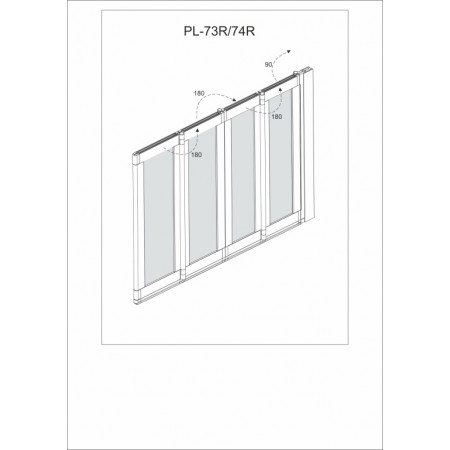 Шторка на ванну Veconi Palau PL-73BR 1200x1500 черный стекло прозрачное PL73BR-120-01-19C5 Шторка на ванну Veconi Palau PL-73BR 1200x1500 черный стекло прозрачное PL73BR-120-01-19C5