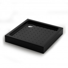 Душевой поддон черный TZ52B-90-C5 акрил 900х900х150 Tezeo acrylic Veconi