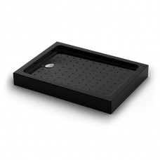 Душевой поддон черный TZ54B-10080-C5 акрил 1000х800х150 Tezeo acrylic Veconi