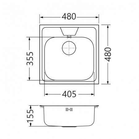 Мойка Alveus Genesis Allux 70 Sat-90 нерж сталь (480 х 480) Мойка Alveus Genesis Allux 70 Sat-90 нерж сталь (480 х 480)
