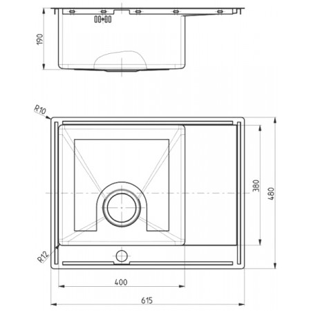 Мойка Alveus Quarto 20 Brs-90 нерж сталь (615 х 480) Мойка Alveus Quarto 20 Brs-90 нерж сталь (615 х 480)
