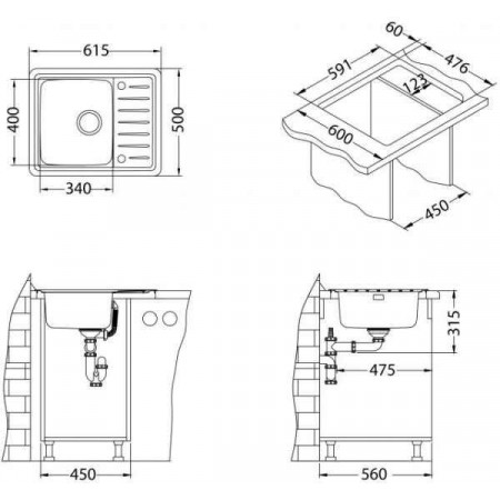 Мойка Alveus Galeo 10 Sat-90 Fi нерж сталь (615 х 500) Мойка Alveus Galeo 10 Sat-90 Fi нерж сталь (615 х 500)