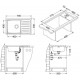 Мойка Alveus Galeo 20 Sat-90 Fi нерж сталь (790 х 500) Мойка Alveus Galeo 20 Sat-90 Fi нерж сталь (790 х 500)